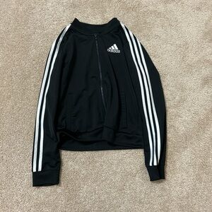 Adidas Black Jacket with White Accents